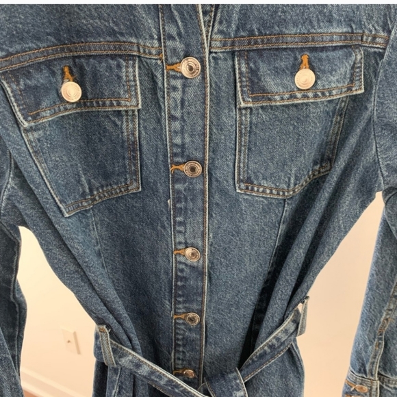 Zara denim belted dress/jacket - Picture 6 of 8